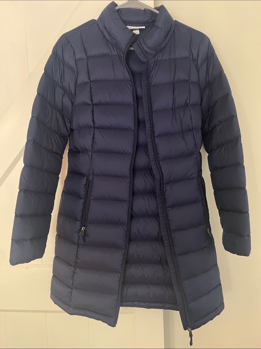 Charter Club Navy Quilted Packable Puffer Coat